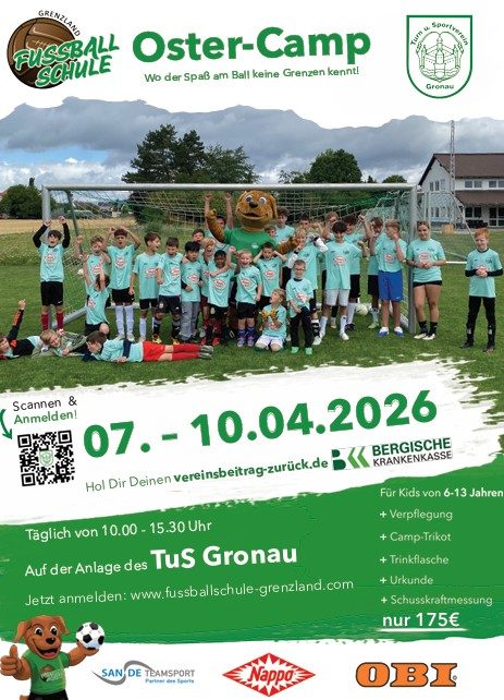Plakat: Fußball Oster-Camp 2026